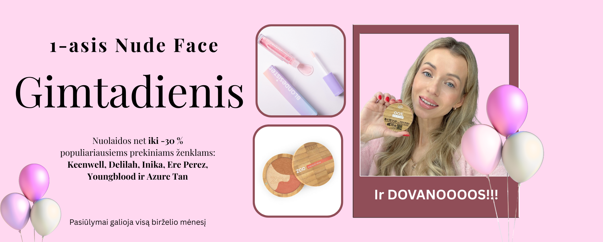 1-asis Nude Face gimtadienis Nuolaidos Pasiūlymai